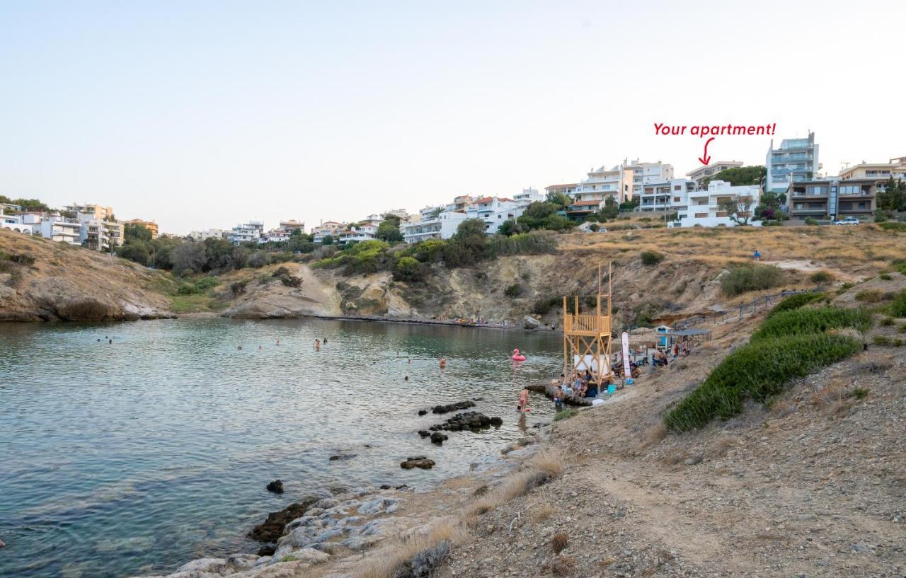 Amazing Sea View, Rafina Port, Athens Airport, Self-Check-In Apartment Luaran gambar